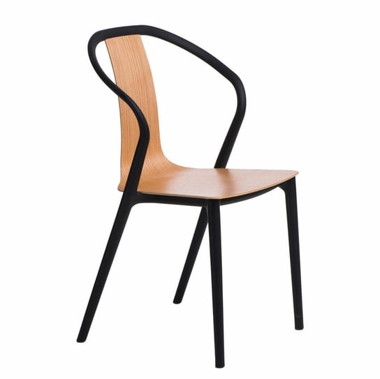 Krzesło D2 DESIGN Bella, beżowo-czarne, 52x56x88,5 cm D2.DESIGN