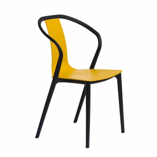 Krzesło D2 DESIGN Bella, żółte, 52x56x88,5 cm D2.DESIGN