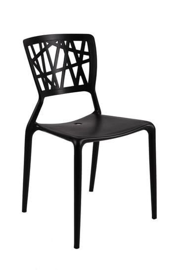 Krzesło D2 DESIGN Bush, czarne, 41x42x84 cm D2.DESIGN