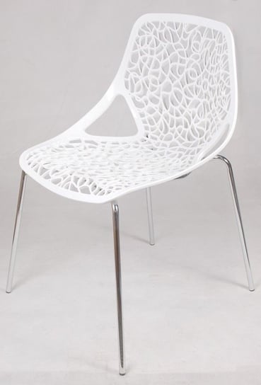 Krzesło D2 DESIGN Cepelia, białe, 55x57x82 cm D2.DESIGN