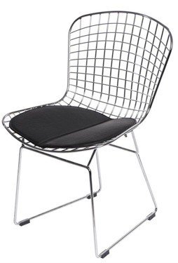 Krzesło D2 DESIGN Harry, czarno-srebrne, 80x52x58 cm D2.DESIGN