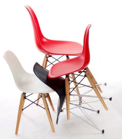 Krzesło D2.DESIGN JuniorP016, białe, 56x31x28 cm D2.DESIGN