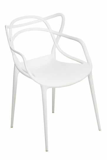 Krzesło D2 DESIGN Lexi, białe, 40x52x82 cm D2.DESIGN