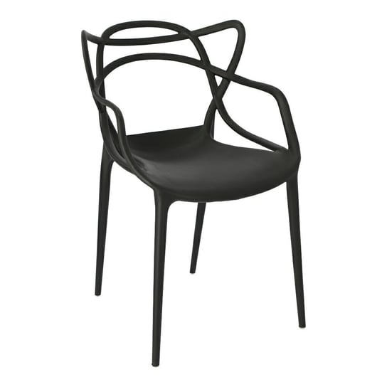 Krzesło D2 DESIGN Lexi, czarne, 40x52x82 cm D2.DESIGN