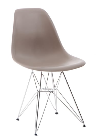Krzesło D2 DESIGN P016 PP, szare, 80x46x54 cm D2.DESIGN