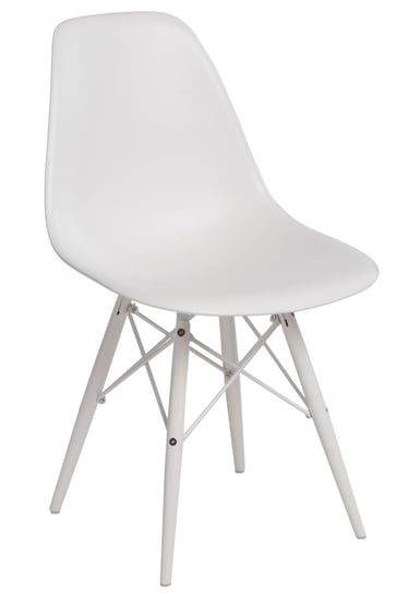 Krzesło D2 DESIGN P016W, białe, 80x45x54 cm D2.DESIGN