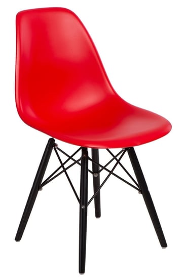 Krzesło D2 DESIGN P016W, czerwone, 80x45x54 cm D2.DESIGN