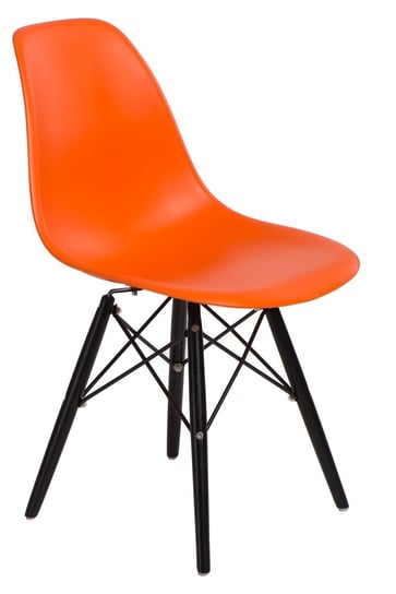 Krzesło D2 DESIGN P016W, pomarańczowe, 80x45x54 cm D2.DESIGN