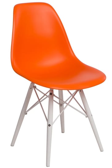 Krzesło D2 DESIGN P016W, pomarańczowe, 80x45x54 cm D2.DESIGN