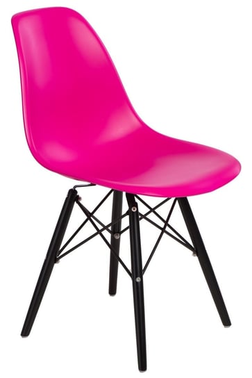 Krzesło D2 DESIGN P016W, różowe, 80x45x54 cm D2.DESIGN