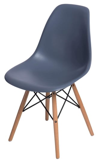 Krzesło D2 DESIGN P016W, szare, 80x45x54 cm D2.DESIGN