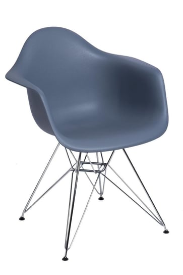 Krzesło D2 DESIGN P018, szare, 47x62x80 cm D2.DESIGN