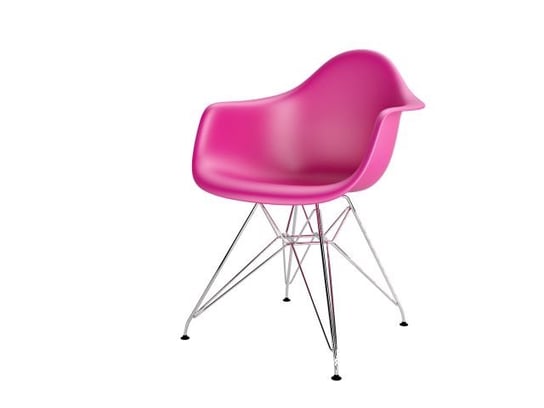 Krzesło D2 DESIGN P018PP, różowe, 47x62x80 cm D2.DESIGN