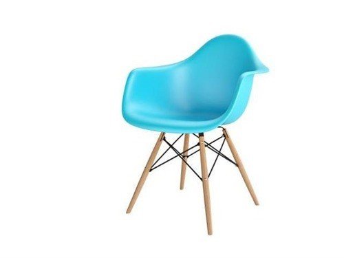 Krzesło D2 DESIGN P018W PP, błękitne, 62x48x80 cm D2.DESIGN