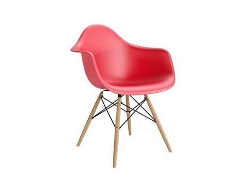 Krzesło D2 DESIGN P018W PP, czerwone 62x48x80 cm D2.DESIGN