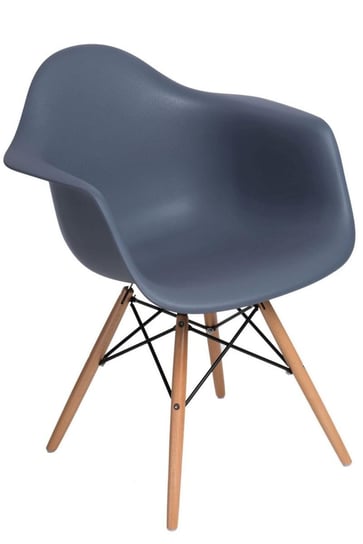 Krzesło D2 DESIGN P018W, szare, 45x64x80 cm D2.DESIGN