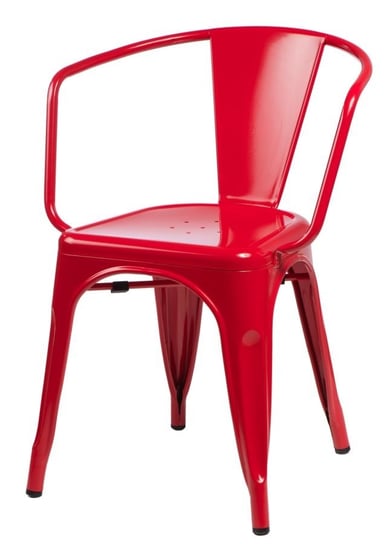 Krzesło D2 DESIGN Paris Arms, czerwone, 52x54x73 cm D2.DESIGN