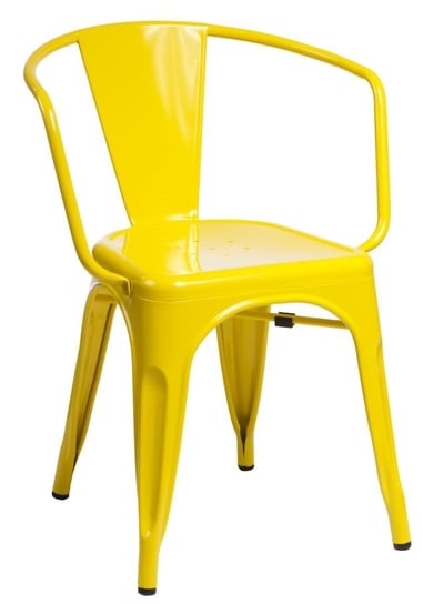Krzesło D2 DESIGN Paris Arms, żółte, 52x54x73 cm D2.DESIGN