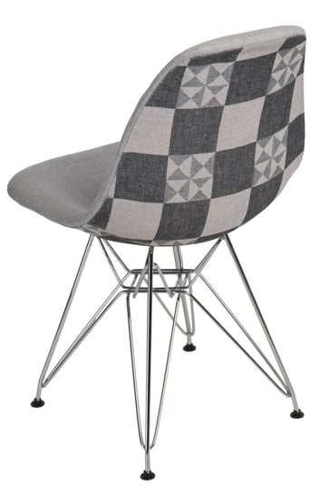 Krzesło D2 DESIGN Pattern, szare, 80x45x39 cm D2.DESIGN