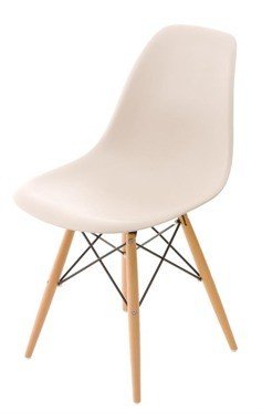 Krzesło D2 DESIGN PC016W PP, beżowe, 46x40x81 cm D2.DESIGN
