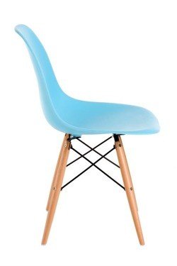 Krzesło D2 DESIGN PC016W PP, błękitne, 46x40x81 cm D2.DESIGN