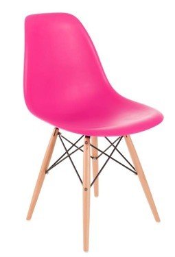 Krzesło D2 DESIGN PC016W PP, różowe, 46x40x81 cm D2.DESIGN