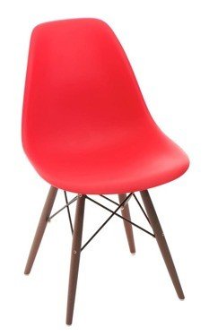 Krzesło D2 DESIGN PO16W PP DARK, czerwone, 80x45x54 cm D2.DESIGN