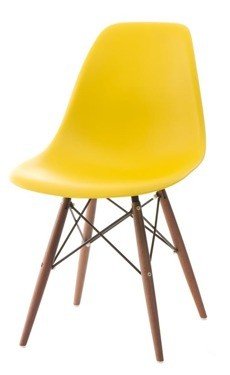 Krzesło D2 DESIGN PO16W PP DARK, żółte, 80x45x54 cm D2.DESIGN