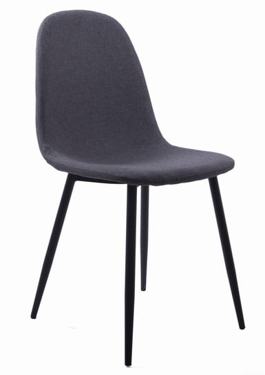 Krzesło DART - ciemno-szare / nogi czarne x 2 Oskar