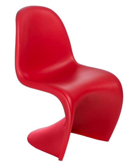 Krzesło DEKORACJADOMU Balance, czerwone, 82x47x56 cm DekoracjaDomu.pl
