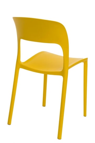 Krzesło DEKORACJADOMU Flexi, żółte, 83x42x56 cm DekoracjaDomu.pl