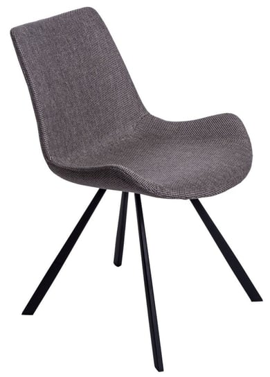 Krzesło DEKORACJADOMU Jord M, szaro-czarne, 79x51x59 cm DekoracjaDomu.pl