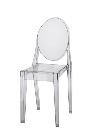 Krzesło DEKORACJADOMU Viki, transparentne, 91x38x49 cm DekoracjaDomu.pl