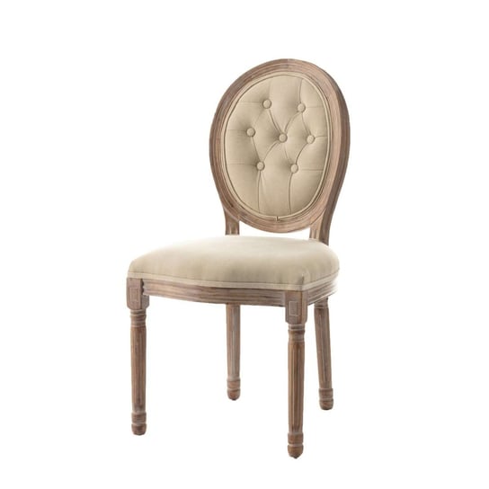 Krzesło DEKORIA Cristiano I, beżowe, 50x55x96 cm Dekoria