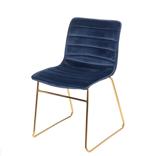 Krzesło DEKORIA Milo, ciemnoniebieskie, 45x53,5x80 cm Dekoria