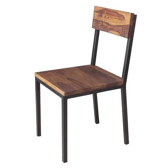Krzesło DEKORIA Orwell, czarno-brązowe, 43x50x88 cm Dekoria