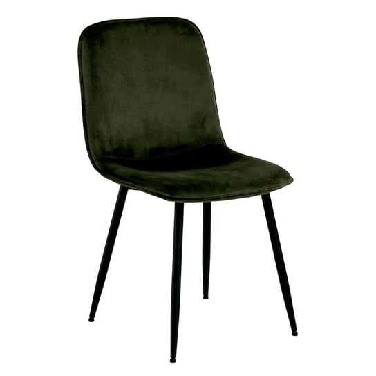 Krzesło Delmy zielone tapicerowane Actona