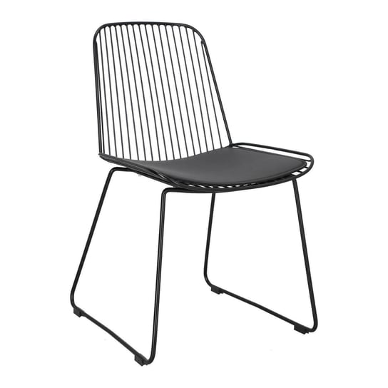 Krzesło Dill z poduszką Black Intesi