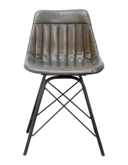 Krzesło Dingore z obiciem skórzanym Mandallin