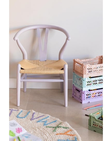 Krzesło Dla Dzieci Drewniane Anuki Lawendowe MIA home