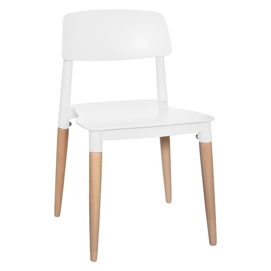 Krzesło dla dzieci MIA HOME Nord, białe, 52x31x31 cm MIA home