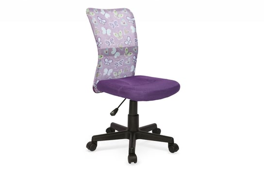 Krzesło do biurka dla dzieci obrotowe fioletowe BARYA Konsimo