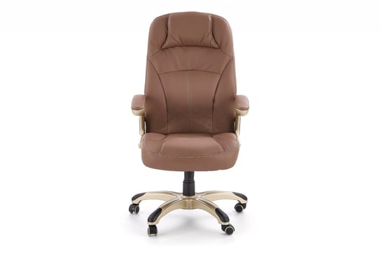 Krzesło do biurka z podłokietnikami brązowe HAKO Konsimo