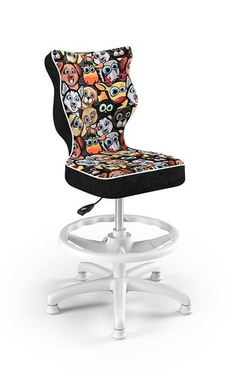 Krzesło do biurka z podnóżkiem, Entelo, Petit Storia 28, rozmiar 3, (wzrost 119-142 cm) ENTELO