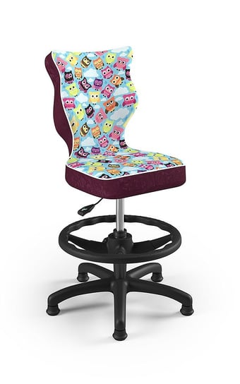 Krzesło do biurka z podnóżkiem, Entelo, Petit Storia 32, rozmiar 3, (wzrost 119-142 cm) ENTELO