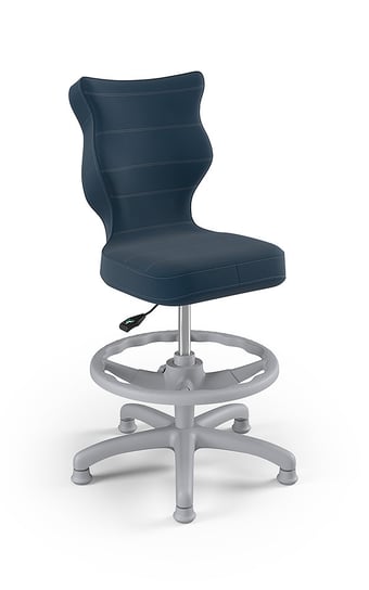Krzesło do biurka z podnóżkiem, Entelo, Petit Velvet 24, rozmiar 3, (wzrost 119-142 cm) ENTELO
