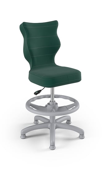 Krzesło do biurka z podnóżkiem, Entelo, Petit Velvet 5, rozmiar 4, (wzrost 133-159 cm) ENTELO