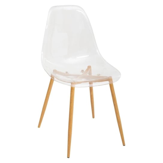 Krzesło do jadalni ATMOSPHERA Taho, białe, 85x46x54 cm Atmosphera