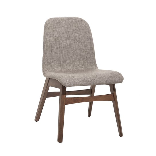 Krzesło do jadalni BELIANI Madox, jasnoszaro-brązowy, 84x50x54 cm Beliani