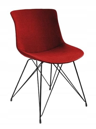 Krzesło do jadalni, salonu, easy br, czerwony Unique